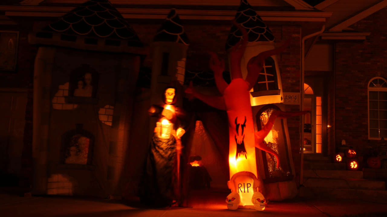 Front of haunted house