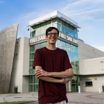 Luke in front of Full Sail Live venue.